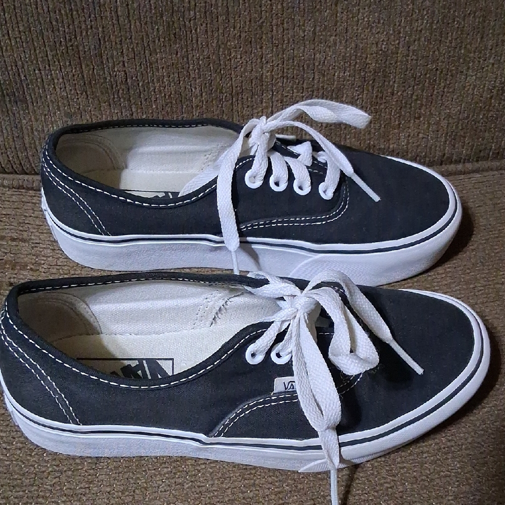 Vans Women's Charcoal Canvas Sneakers
